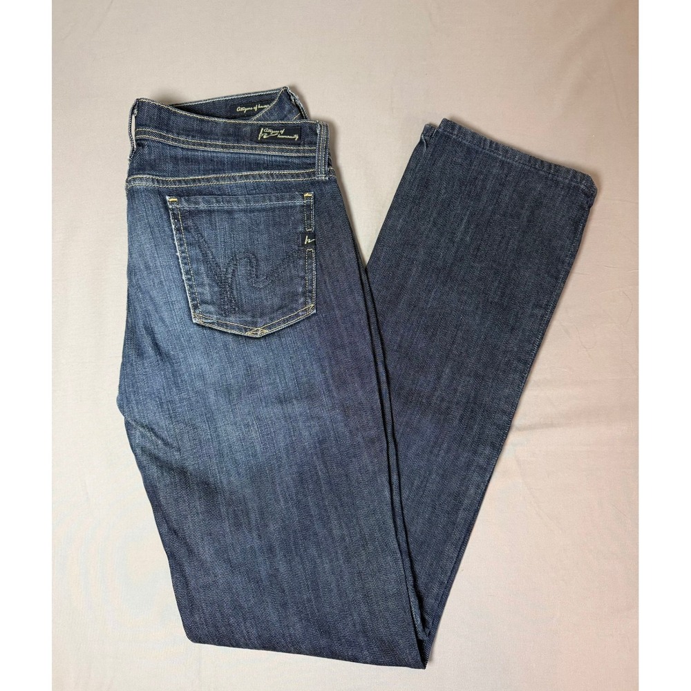 Citizens of Humanity Ava 142 Low Waist Straight Leg Jeans Dark Wash Size 29